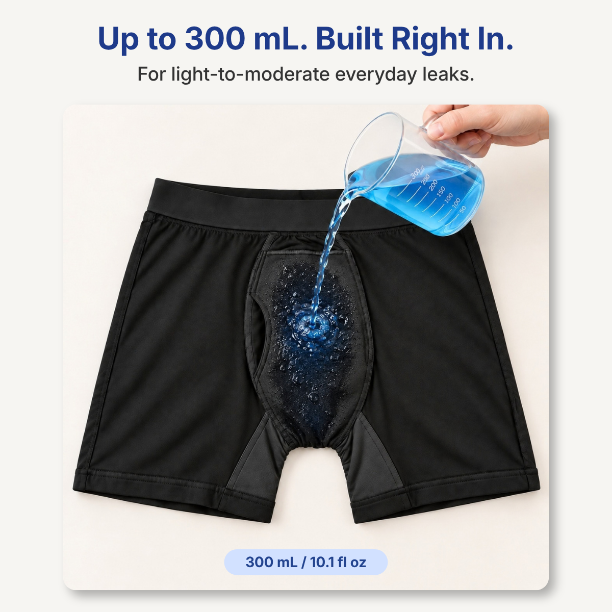 Men's Washable Leakproof Incontinence Boxer Briefs