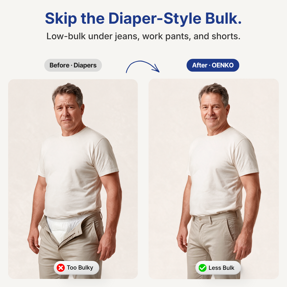 Men's Lightweight Washable Leakproof Boxer Briefs