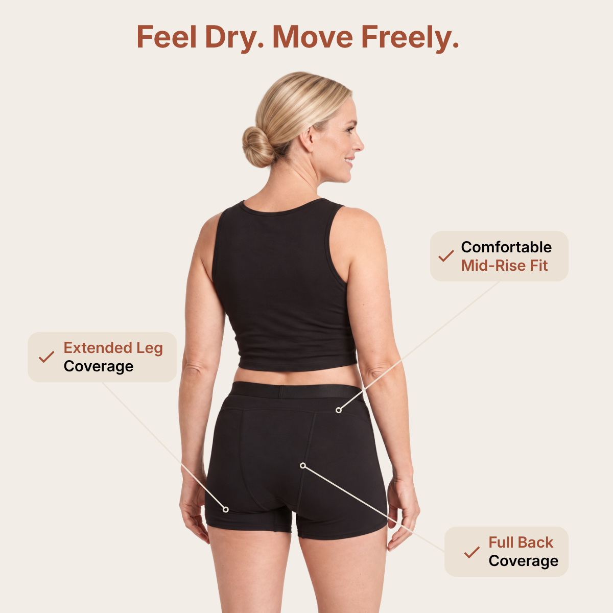 Women’s Leakproof Boxer Briefs